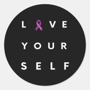 Sticker Rond Conscience de la surdose du mois de la récupératio