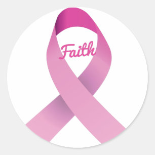 Sticker Rond conscience du cancer du sein / citations / soutien