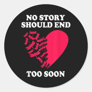 Sticker Rond Conscience du suicide de la dépression Aucune hist