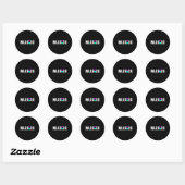 Sticker Rond Conscience du suicide Guerrier Conception Cadeau P (Feuille)