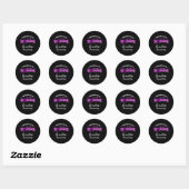 Sticker Rond Conscience d'un cousin d'un guerrier surdose (Feuille)