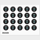 Sticker Rond Conscience Ocd J'Aime Quelqu'Un Avec Ocd (Feuille)