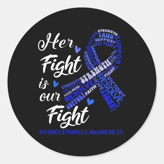 Sticker Rond Conscience que son combat est notre combat (Devant)