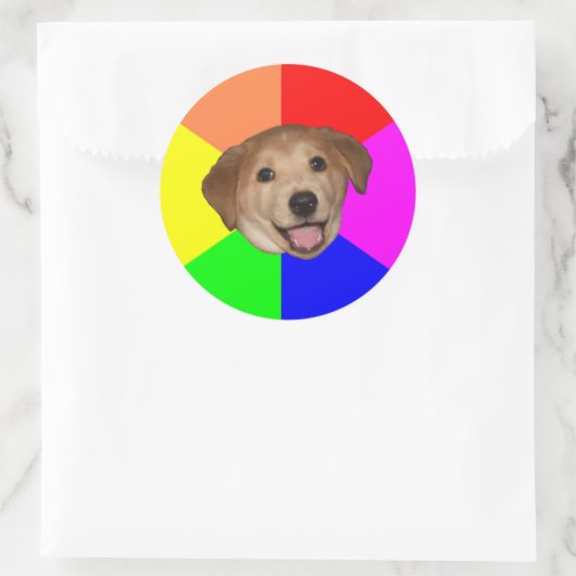 Sticker Rond Conseil Chien (Sac)