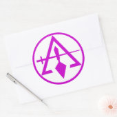 Sticker Rond Conseil des maçons de cristal, PAS EAU (Enveloppe)