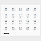 Sticker Rond Conseil virtuel jar q r code argent don PayPal ven (Feuille)