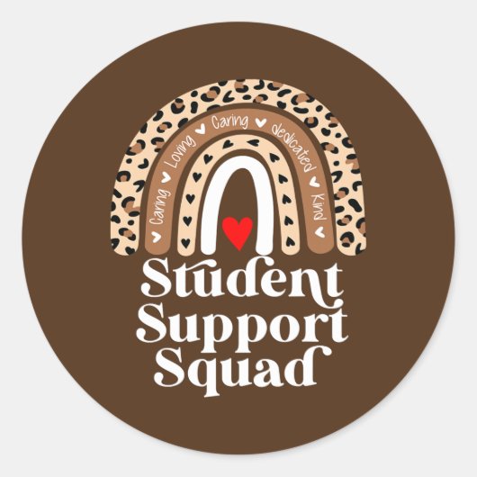 Sticker Rond Conseiller de l'équipe de soutien aux étudiants Tr (Devant)