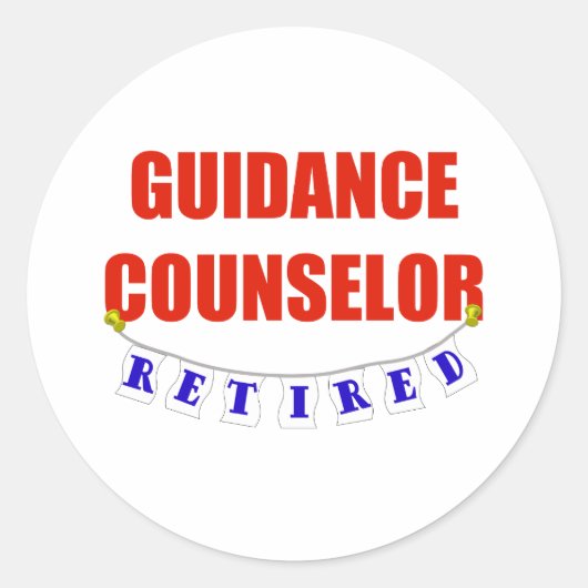 STICKER ROND CONSEILLER EN ORIENTATION RETRAITÉE (Devant)