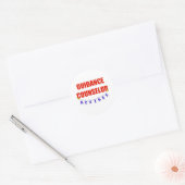 STICKER ROND CONSEILLER EN ORIENTATION RETRAITÉE (Enveloppe)