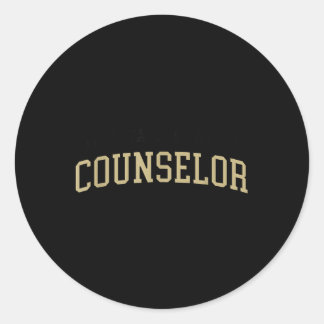 Sticker Rond Conseiller en santé mentale Thérapeute de sensibil