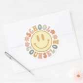 Sticker Rond Conseiller scolaire mignon, Cadeau Pour Conseiller (Enveloppe)