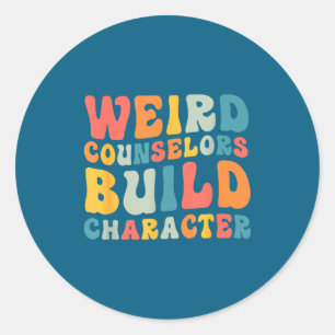 Sticker Rond Conseillers Bizarres Développent le Caractère Cita