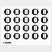 Sticker Rond Conseils pour smartphone (Feuille)