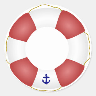 Sticker Rond Conservateur de vie nautique