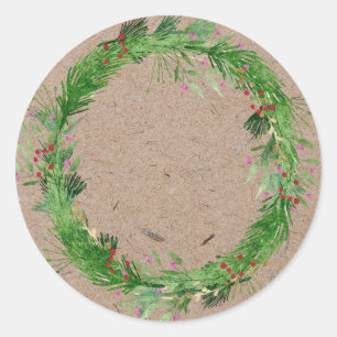 Sticker Rond Conservation de la confiture de Noël   Pot Mason f