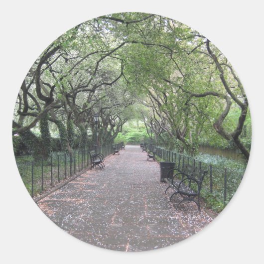 Sticker Rond Conservatory Garden Central Park NYC Photographie (Devant)
