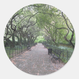 Sticker Rond Conservatory Garden Central Park NYC Photographie