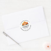 Sticker Rond Conserve de chutney orange maison (Enveloppe)