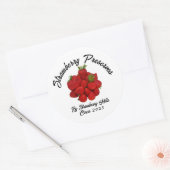 Sticker Rond Conserve de fraises Photographie Conservation des  (Enveloppe)