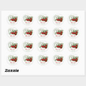 Sticker Rond Conserve de fruits de pomme (Feuille)