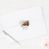 Sticker Rond Conserve de fruits de pomme (Enveloppe)