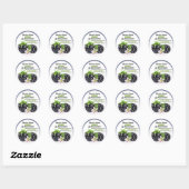 Sticker Rond Conserve de mûres (Feuille)