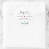 Sticker Rond Conserve Maison Bocaux de Conservation Modernes (Sac)