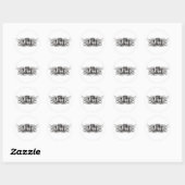 Sticker Rond Conserver la foi (Feuille)