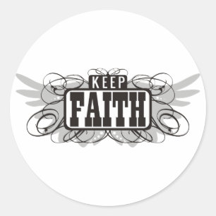 Sticker Rond Conserver la foi