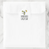 Sticker Rond Conserver le calme en vol (Sac)