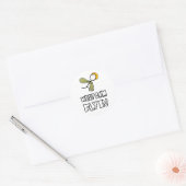 Sticker Rond Conserver le calme en vol (Enveloppe)