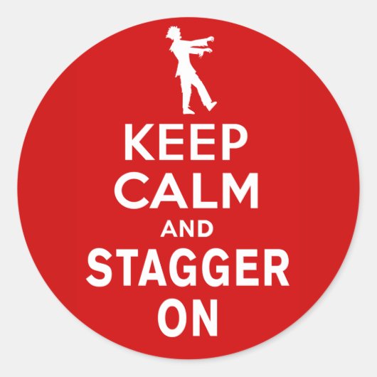 Sticker Rond Conserver le calme et la stabilité sur le design Z (Devant)