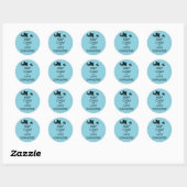 Sticker Rond Conserver le calme et l'amour Dragons Impression u (Feuille)