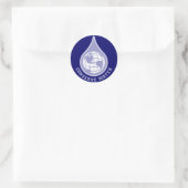 Sticker Rond Conserver l'eau (Sac)