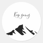 Sticker Rond Conserver Noir Moderne En Simple (Devant)