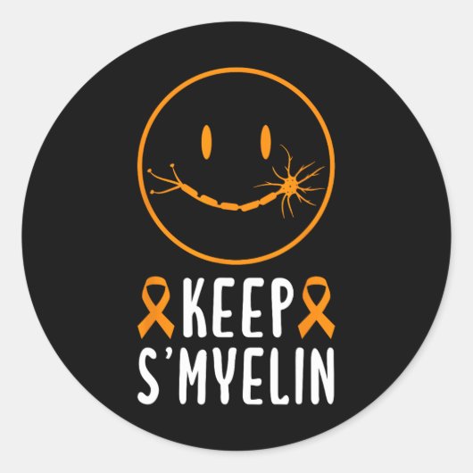 Sticker Rond Conserver Smyéline Sclérose en plaques (Devant)