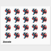 Sticker Rond Conserver un objet lourd (Feuille)