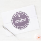 Sticker Rond Conserves de myrtilles maison (Enveloppe)