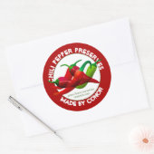 Sticker Rond Conserves de Piment 3" Cercle (Enveloppe)