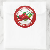 Sticker Rond Conserves de Piment 3" Cercle (Sac)