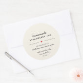 Sticker Rond Conserves Maison Bocaux Modernes (Enveloppe)
