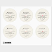 Sticker Rond Conserves Maison Bocaux Modernes (Feuille)