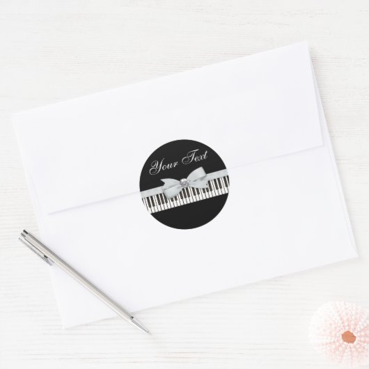 Sticker Rond Considérant Piano-Key (Enveloppe)