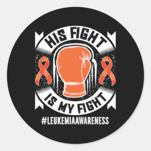 Sticker Rond Constater que son combat est mon combat
