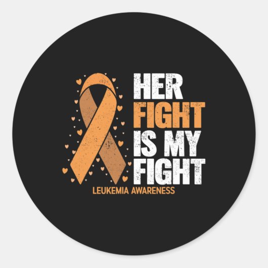 Sticker Rond Constater que son combat est mon combat contre la (Devant)