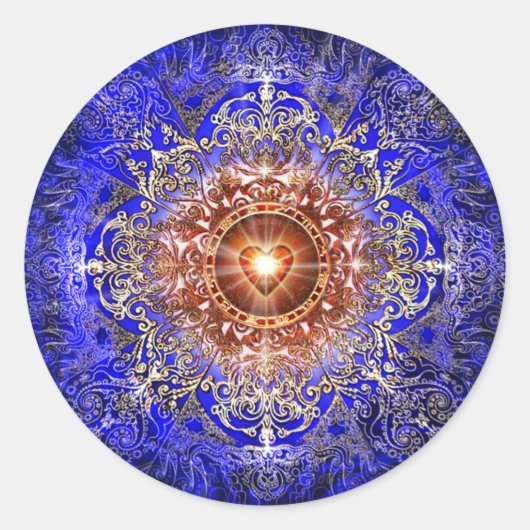 Sticker Rond Constellation cardiaque (Devant)