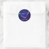 Sticker Rond Constellation de Capricorne Zodiac (Sac)