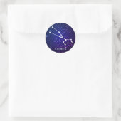 Sticker Rond Constellation de Taurus Zodiac (Sac)