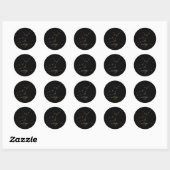 Sticker Rond Constellation de virus (Feuille)