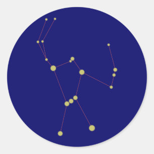 Sticker Rond Constellation d'Orion